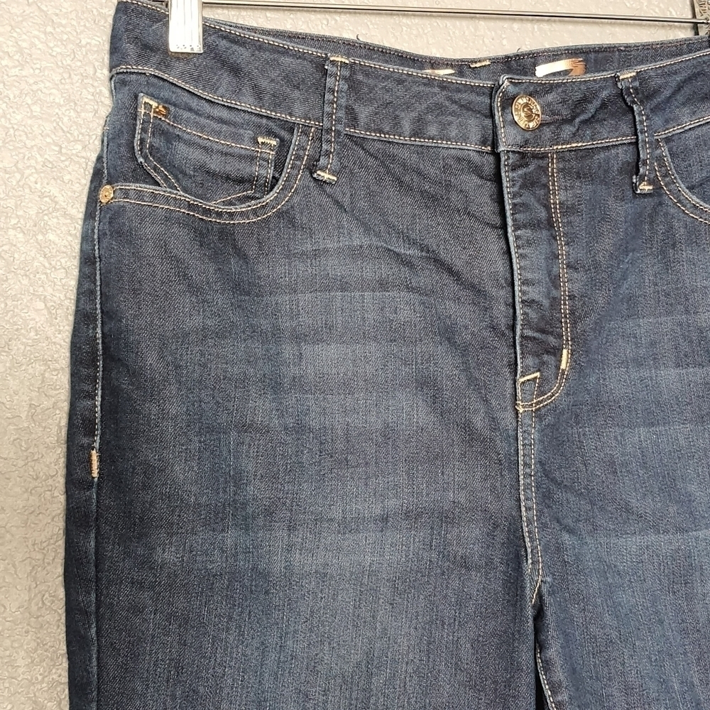 SEVEN7 Jeans High Waisted Womens 6 Slim Straight Blue Denim - Picture 2 of 16